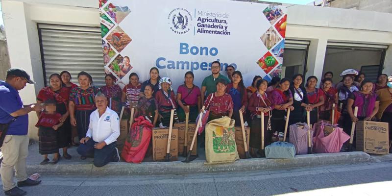 Avanza distribución del Bono Campesino en su modalidad de autoconsumo