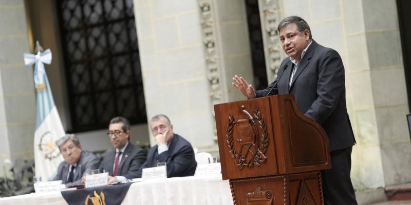 La presentación estuvo a cargo del secretario de planificación, Carlos Mendoza. 