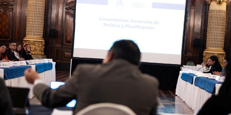 Lineamientos fueron presentados en mesa de alto nivel dirigida por el secretario de Planificación, Carlos Mendoza.