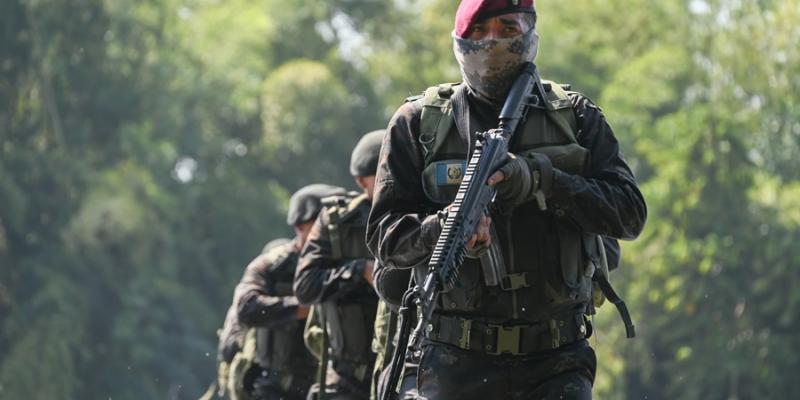 Ejército de Guatemala desarrolla diferentes acciones en el marco de la operación “Cinturón de Fuego Occidente”.
