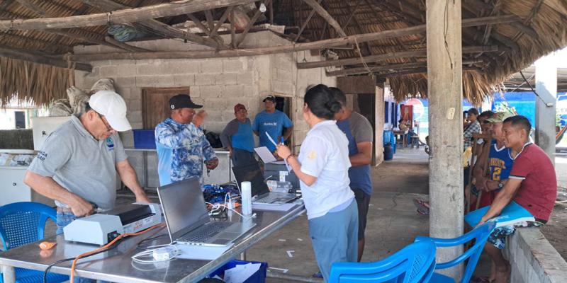 Registran a 116 pescadores artesanales en Las Lisas, Santa Rosa