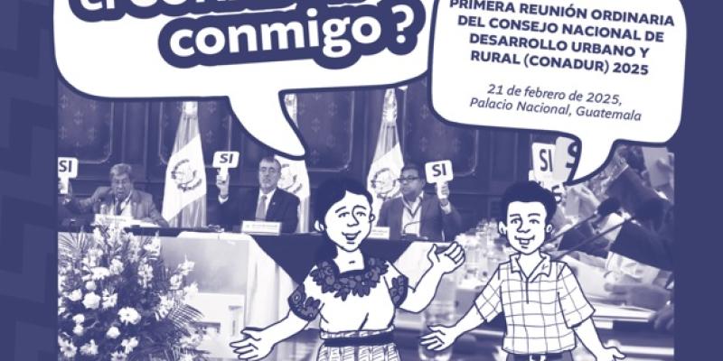 SCEP lanza materiales educativos para fortalecer la participación ciudadana y la auditoría social a través del Consejo Nacional de Desarrollo Urbano y Rural (Conadur)