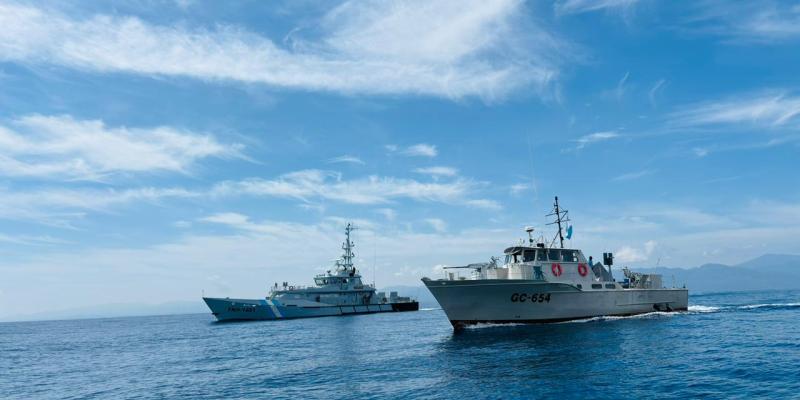 Marina de la Defensa Nacional de Guatemala realizó patrullaje de coincidencia con Fuerza Naval de Honduras.