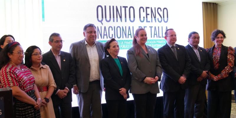 Autoridades de gobierno participan en la presentación del Quinto Censo Nacional de Talla.