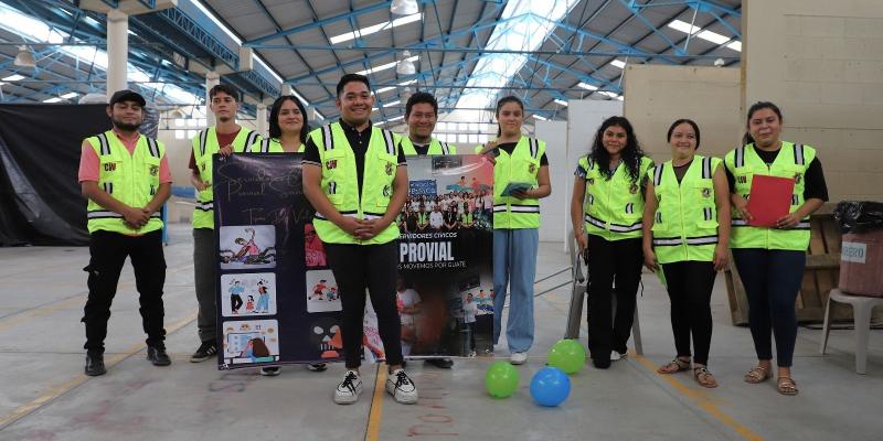 PROVIAL: desde El Progreso 42 jóvenes se suman como nuevos servidores cívicos por la educación vial