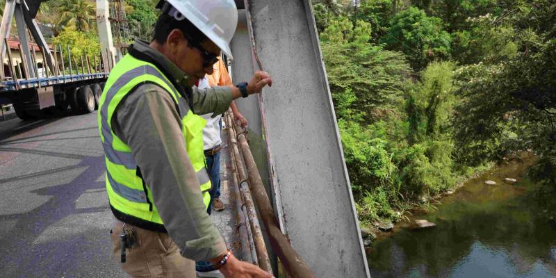 Situación de puentes en Zacapa es supervisada por autoridades del CIV