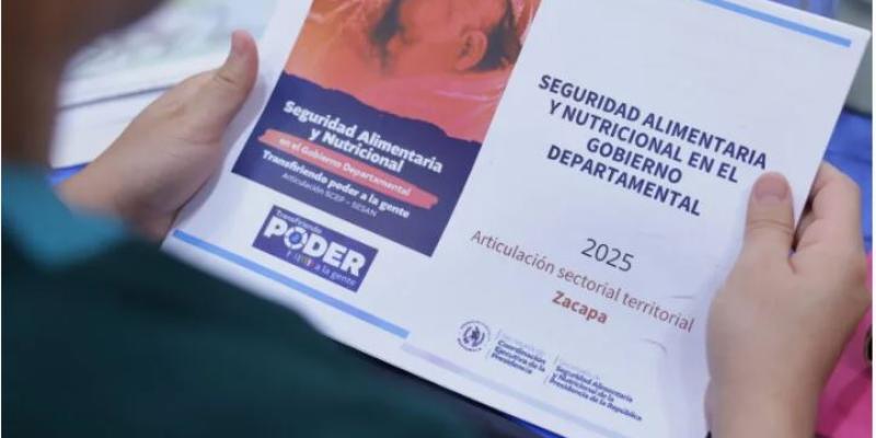 Gobierno impulsa respuesta coordinada en Zacapa para abordar la seguridad alimentaria y nutricional