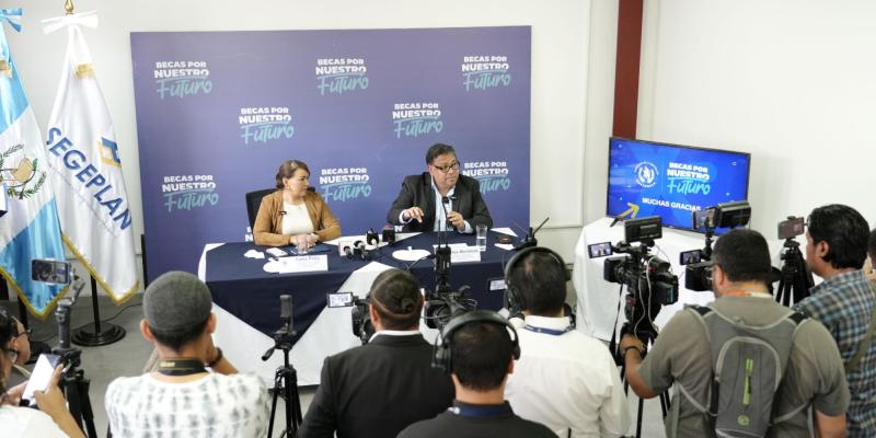 Información fue brindada durante conferencia de prensa promovida por la SEGEPLAN.