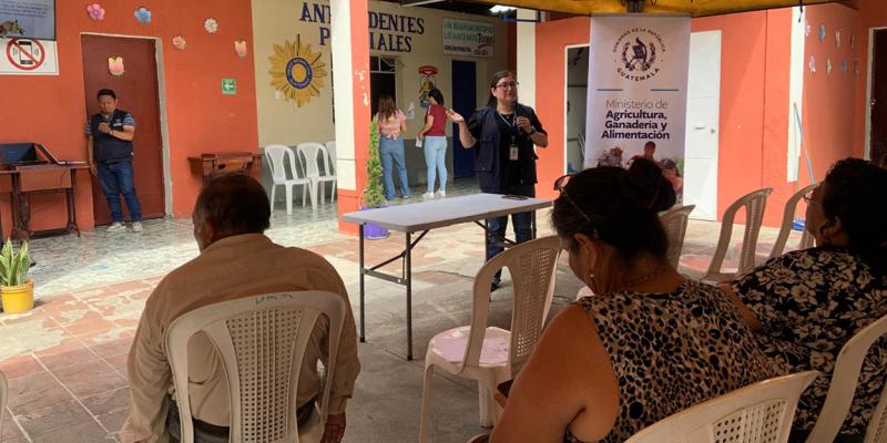 Se impulsan acciones por la seguridad alimentaria y nutricional en Amatitlán