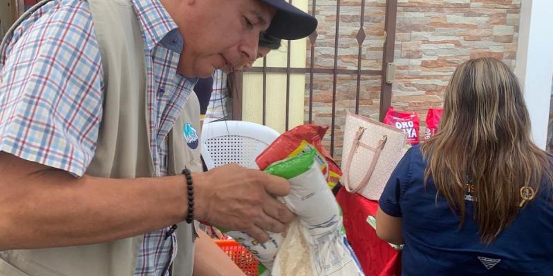 Inició entrega de alimentos a familias vulnerables de Samayac