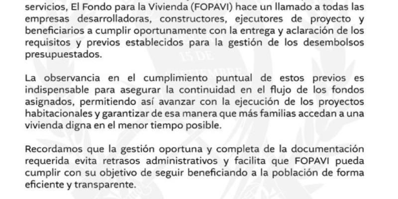 Empresas Desarrolladoras, Constructores, Ejecutores de Proyecto y Beneficiarios