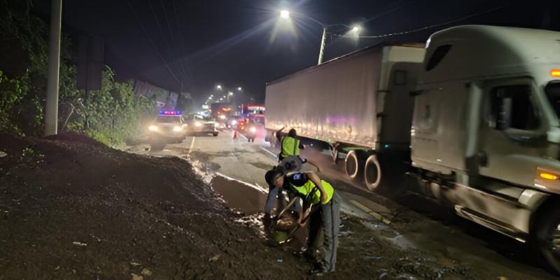 Cuando la tierra se mueve, PROVIAL no se detiene: así se trabaja en las carreteras del país