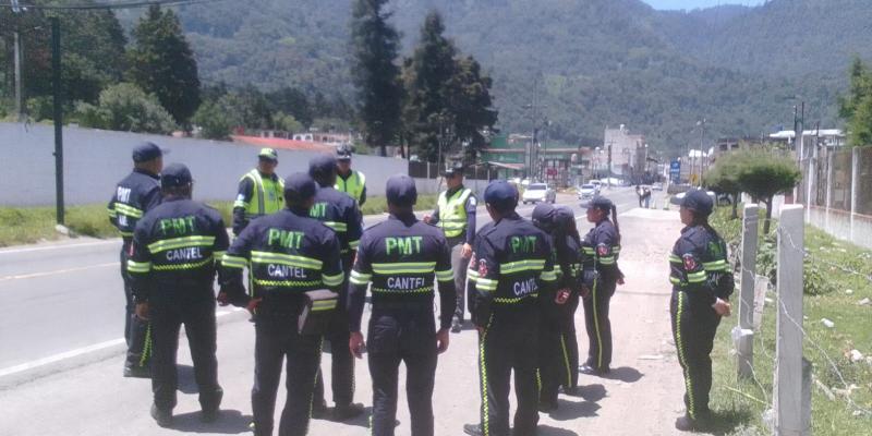 Provial capacita a la PMT de Cantel en señalización y operativos