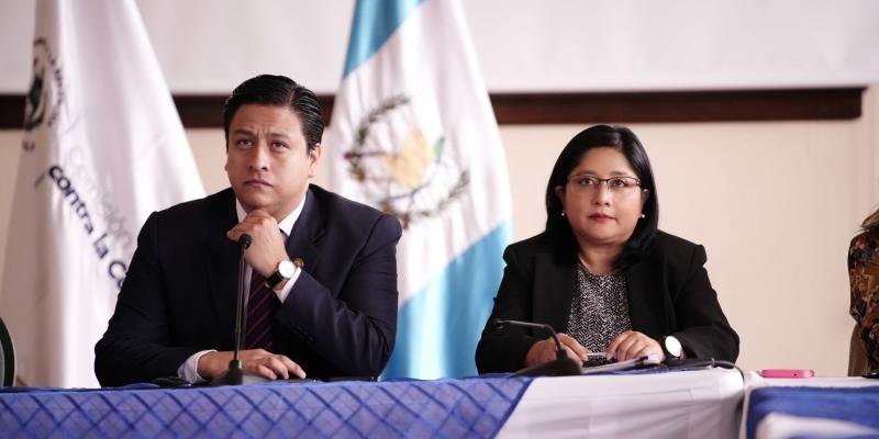 Reunión de trabajo fue liderada por Julio Flores, titular de la Comisión Nacional contra la Corrupción, y Wendy Sánchez, subsecretaria de SEGEPLAN.