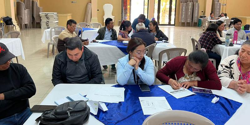 Realizan taller para fortalecer los menús escolares de Totonicapán