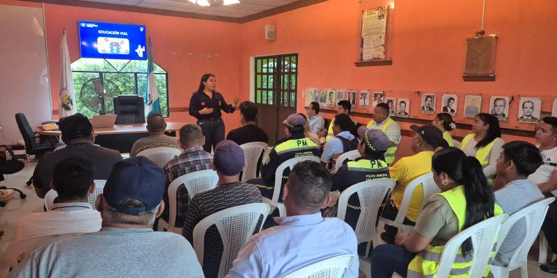 PROVIAL forma a PMT de San José El Ídolo para fortalecer la seguridad vial desde lo local