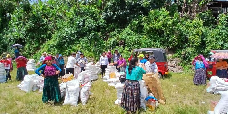 Asistencia alimentaria llega a familias afectadas por la construcción de Hidroeléctrica Chixoy 