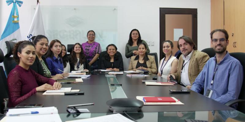 Representantes de las instituciones responsables de los proyectos se reunieron con autoridades de SEGEPLAN y AECID.