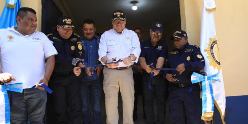 Habilitan nueva subestación policial en Champerico, Retalhuleu