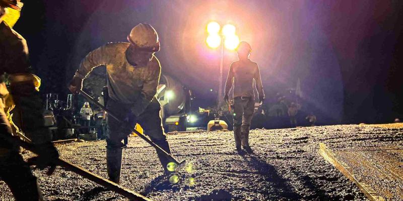 Funden estribos en puente de La Blanca, San Marcos