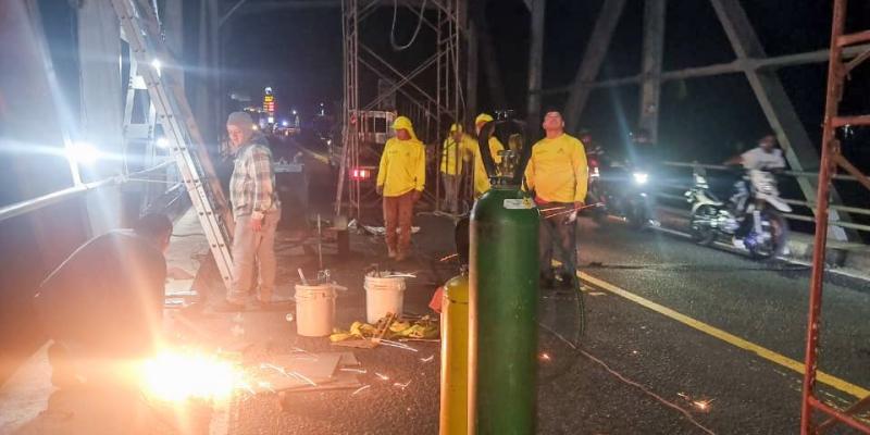 Se inicia última fase de mantenimiento del puente Ixtacapa en Suchitepéquez