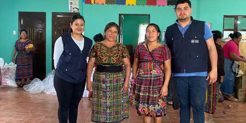 Familias de San Marcos y Chimaltenango reciben alimentos por iniciativas comunitarias