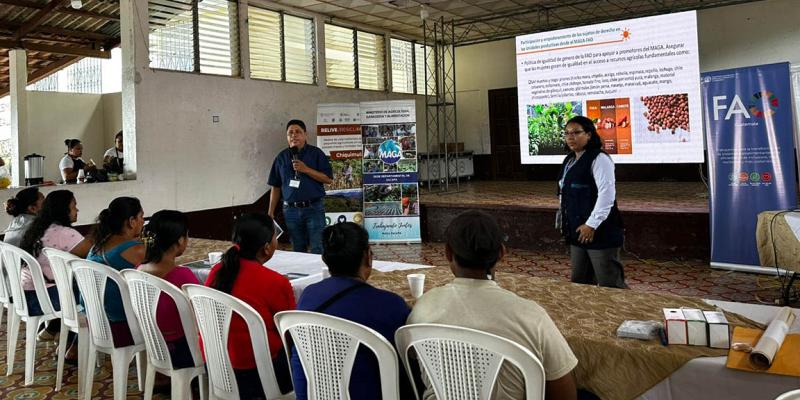 Extensionistas de Zacapa y Chiquimula participan en taller de la FAO sobre temas clave