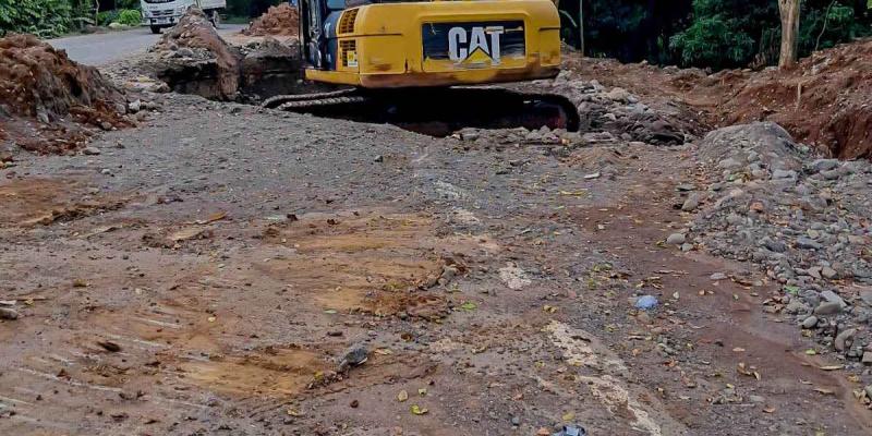 Caminos acciona para reparar socavamiento en ruta CA-02