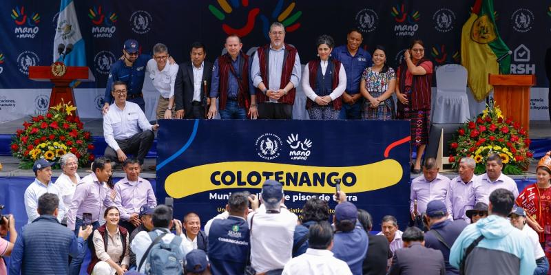 Colotenango es el cuarto municipio declarado libre de pisos de tierra