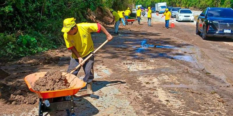Covial atiende emergencia en Barberena y restablece la movilidad segura