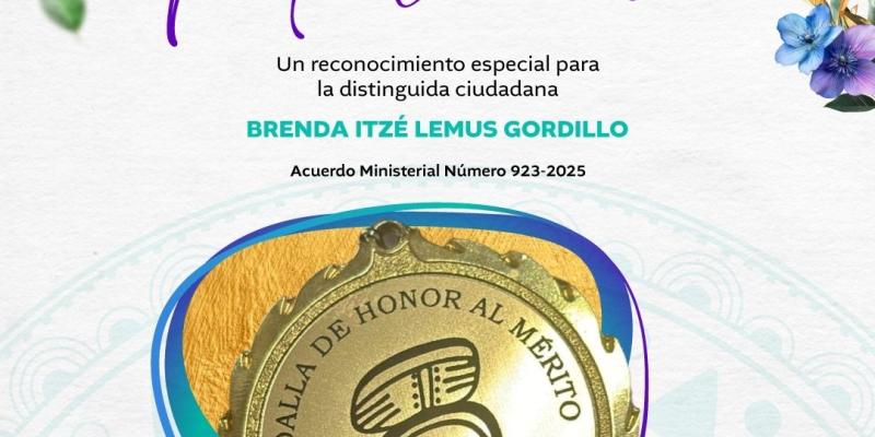 Medalla de Honor al Mérito Popol Wuj 2025