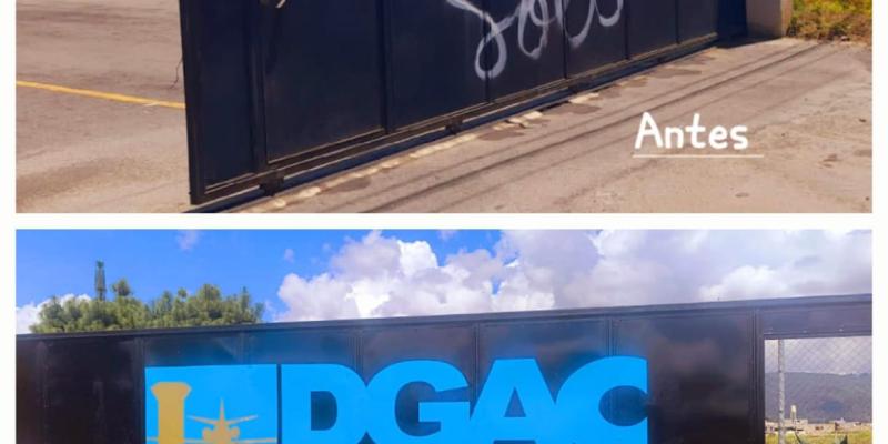 Estas labores forman parte del plan de mantenimiento que impulsa la parte administrativa del aeródromo