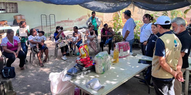 Asistencia alimentaria llega a hogares con niños en situación de desnutrición aguda