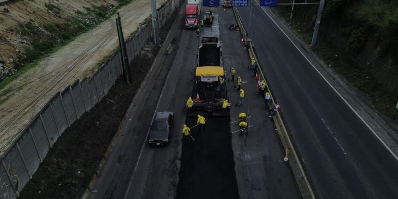  Mantenimiento vial que conecta Guatemala