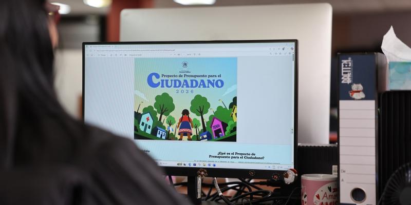 Proyecto de Presupuesto para el Ciudadano 2026 fortalece la rendición de cuentas