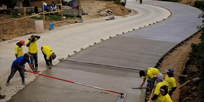 Concreto y obras transversales aseguran una vía resistente para Huehuetenango