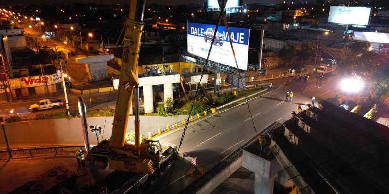 ¡Precaución! Habra cierres nocturnos en calzadas Roosevelt y San Juan por trabajos del paso a desnivel