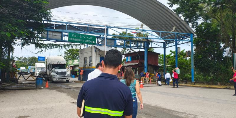 DGT fortalece coordinación interinstitucional en el puesto fronterizo de Corinto