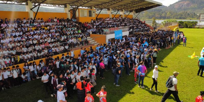 centro deportivo 100 del Programa Juego Limpio en San Cristóbal Verapaz