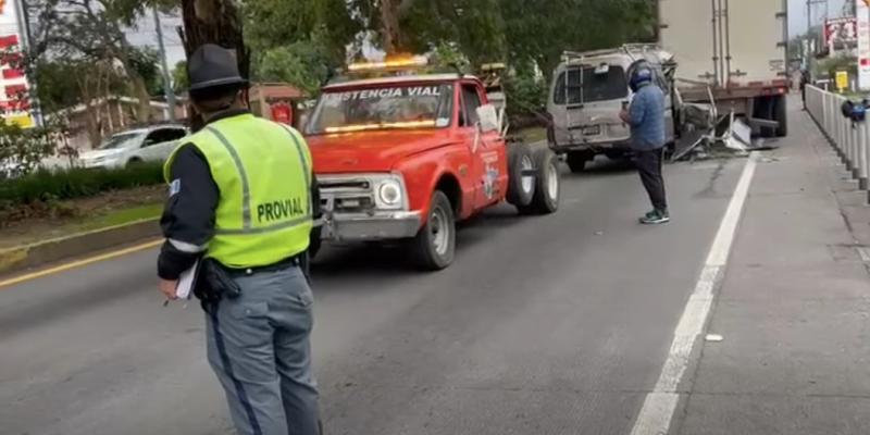 Provial actúa tras hecho de tránsito en la ruta Interamericana, San Lucas