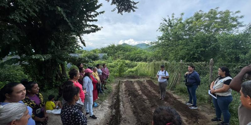 Establecen huerto comunal para fortalecer agricultura familiar en comunidad de Zacapa 