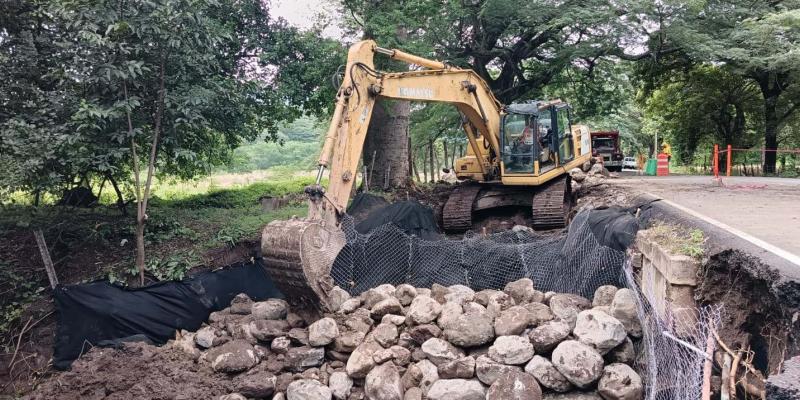 Infraestructura protegida: Caminos atiende socavamiento en Jutiapa 