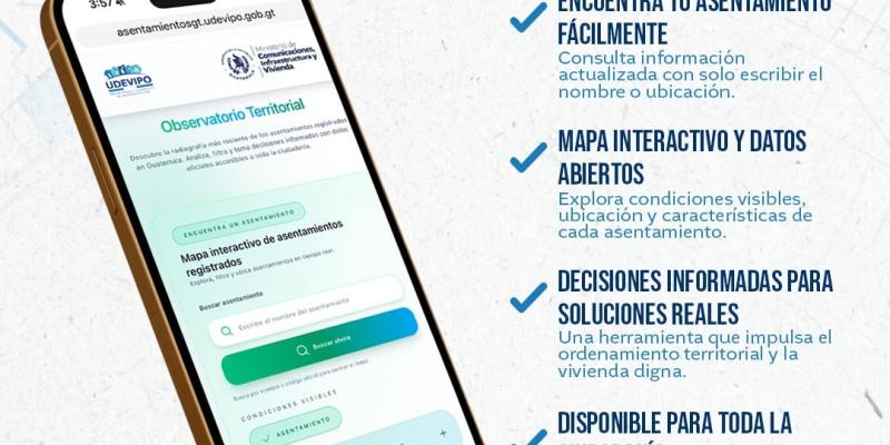 Udevipo lanza una nueva aplicación para visibilizar asentamientos informales