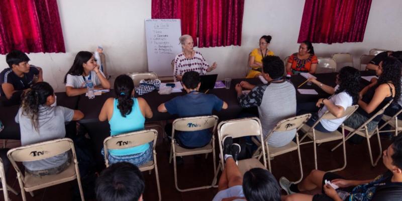 Como parte de la Muestra Teatral "Norma Padilla" se impartieron talleres. 