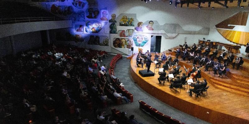 Los asistentes disfrutaron de la presentación de la Orquesta Sinfónica de Occidente. 