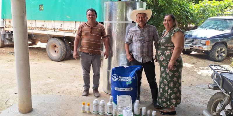 Fortalecen la producción agrícola en El Chal