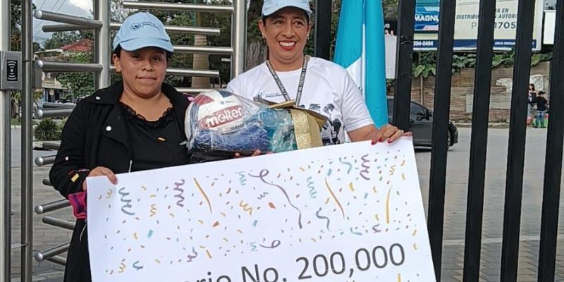 El Parque Érick Barrondo, de Cobán recibió a su usuaria 200 mil. 