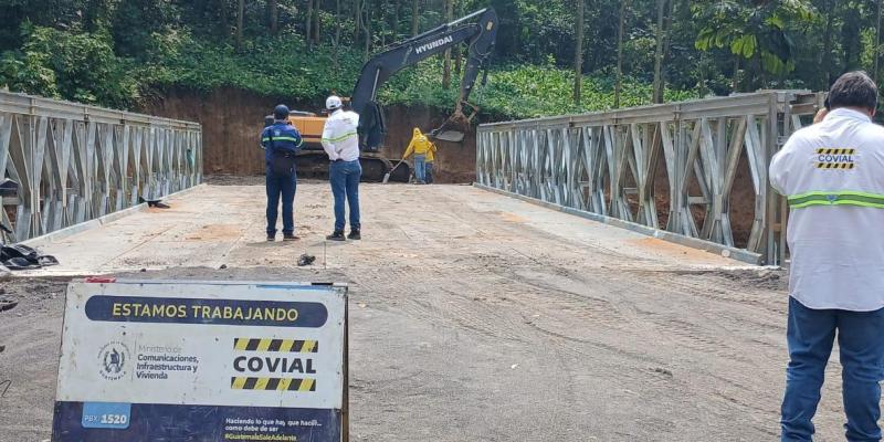 Covial amplia acceso a puente para habilitar ruta alterna en Cito Zarco 
