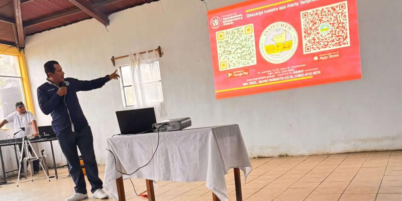 INSIVUMEH fortalece capacidades para la gestión del riesgo en Moyuta 