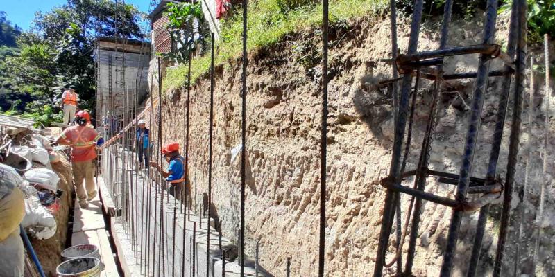 Udevipo impulsa obras que brindan mayor seguridad a cientos de familias en la zona 7